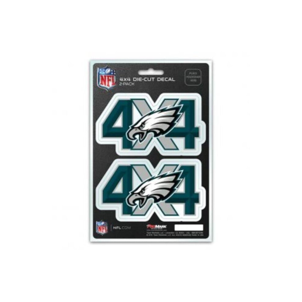 212 Main Dst4nf23 Philadelphia Eagles 4 X 4 Decal Pack 681620063233
