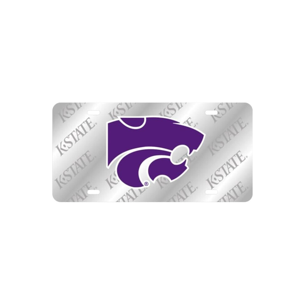 212 Main 139396 6 X 12 In. Kansas State Wildcats K-State Laser License Plate 606524139396