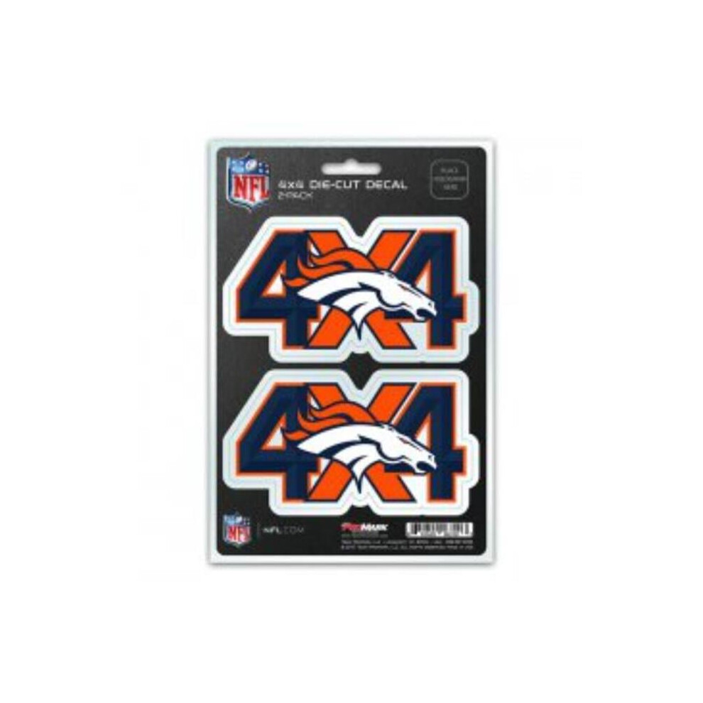 212 Main Dst4nf10 Denver Broncos 4X4 Decal Pack 681620063103