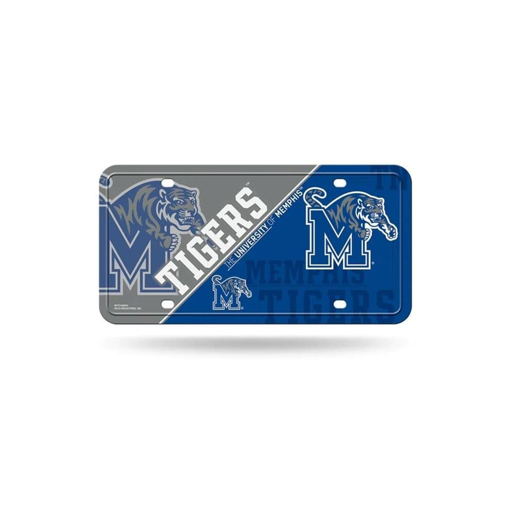 212 Main Mtg180804 6 X 12 In. Memphis Tigers Metal License Plate 611407272527