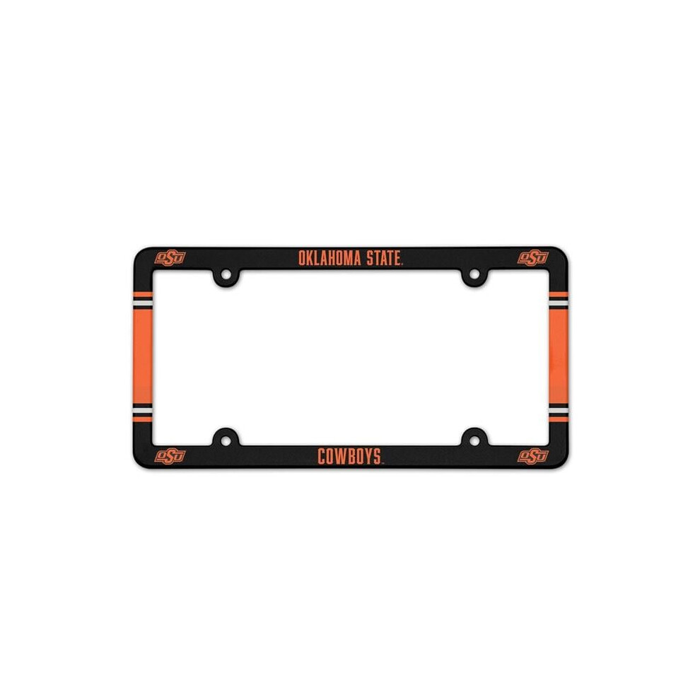 212 Main Wc37118020 Oklahoma State Cowboys Full Color Plastic License Plate Frame 032085371188