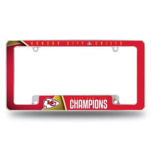 212 Main AFC27SB20 Kansas City Chiefs Super Bowl Champs All Over Chrome License Plate Frame