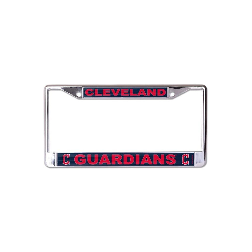 212 Main Wcf0718722 Cleveland Guardians Laser Chrome License Plate Frame 606524071870