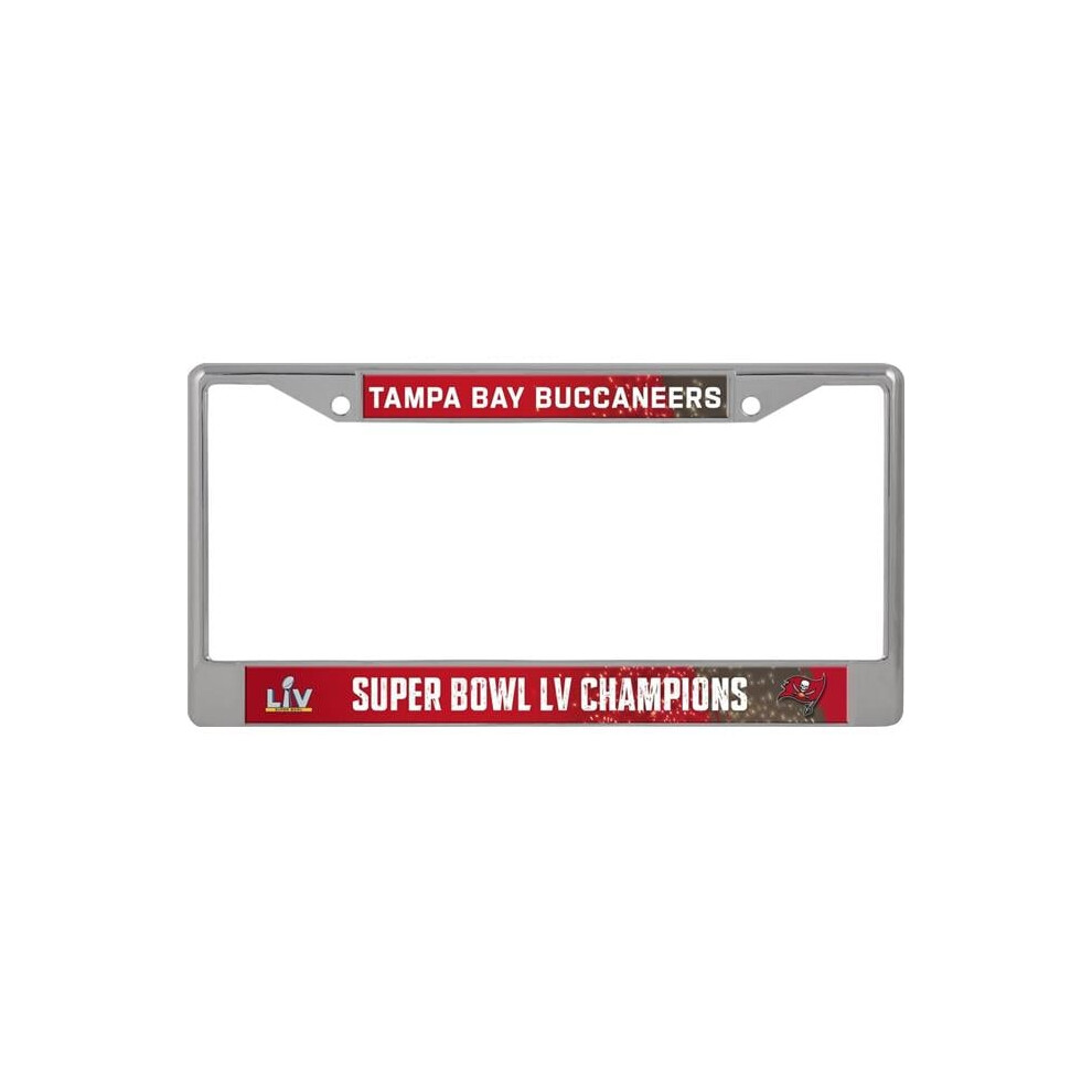 212 Main Fc21sb21 Tampa Bay Buccaneers Super Bowl Lv Champs Chrome License Plate Frame 611407211984