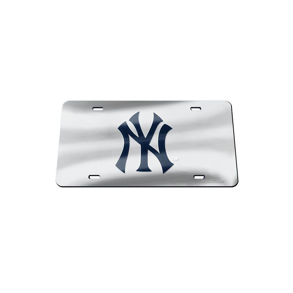 212 Main Wcs63716 6 X 12 In. York Yankees Laser License Plate 614934637166