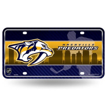 212 Main MTG9603 6 x 12 in. Nashville Predators Metal License Plate