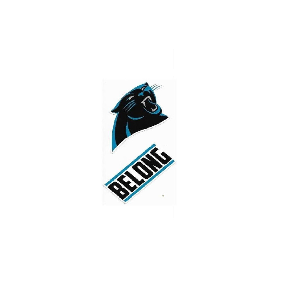 212 Main Dss0801 3.5 In. Carolina Panthers Double Up Die Cut Vinyl Stickers 767345479723