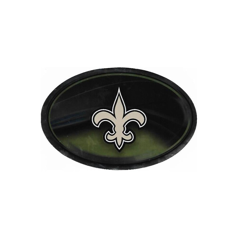 212 Main Ovm1301 6 X 4 In. Orleans Saints Chrome Die Cut Oval Decal 767345582706