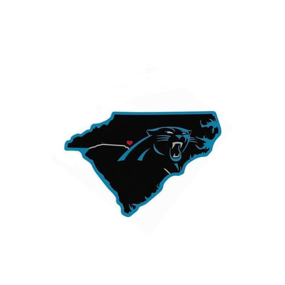 212 Main Hss0801 5 X 5 In. Carolina Panthers Home State Vinyl Sticker 767345633217