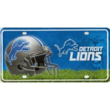 212 Main MTG2402 6 x 12 in. Detroit Lions Metal License Plate