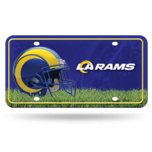 212 Main MTG3004 6 x 12 ft. Los Angeles Rams Metal License Plate