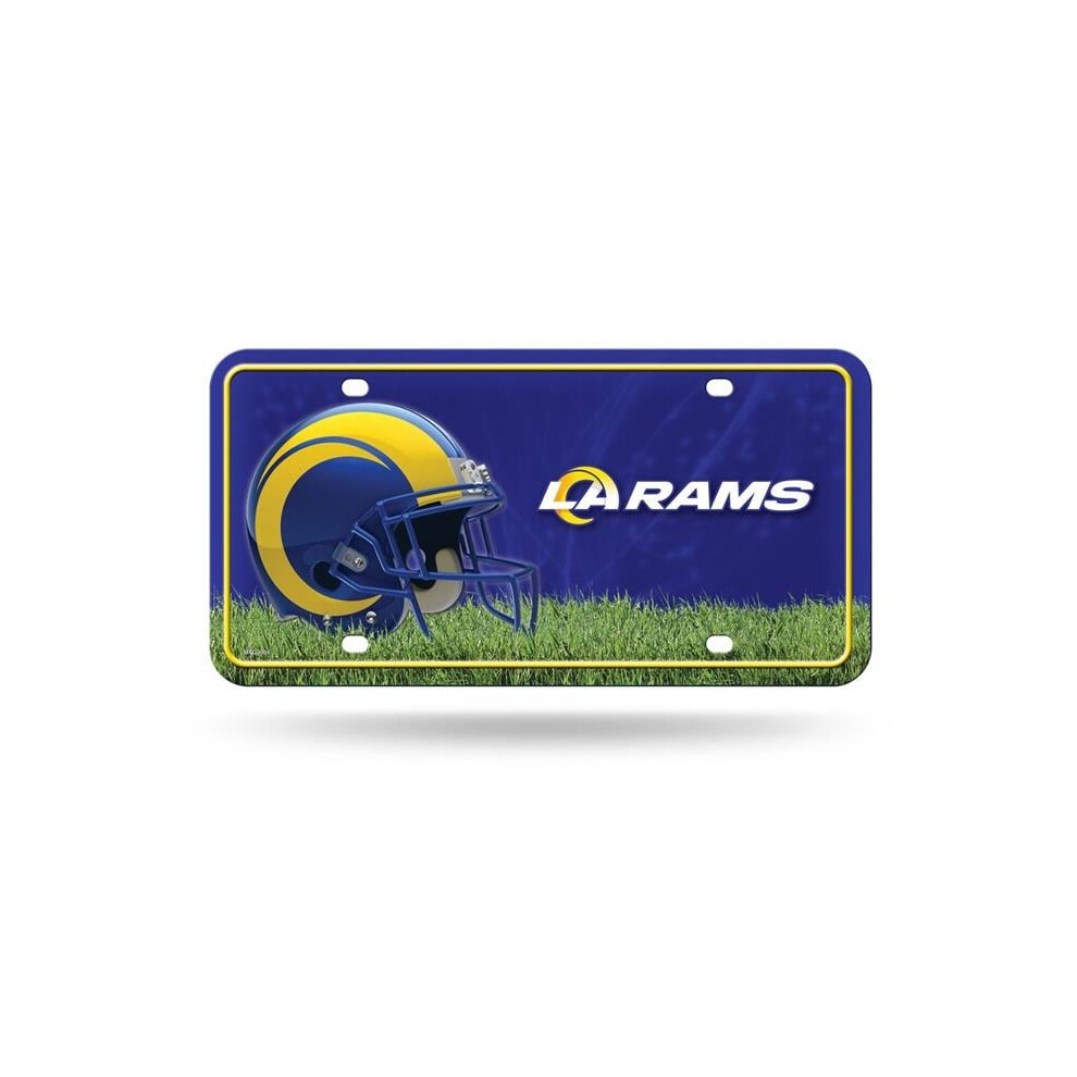212 Main Mtg3004 6 X 12 Ft. Los Angeles Rams Metal License Plate 767345823830