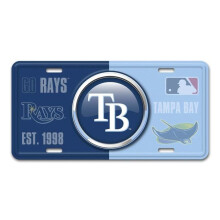 212 Main SLS43243 6 x 12 in. Tampa Bay Rays Metal License Plate