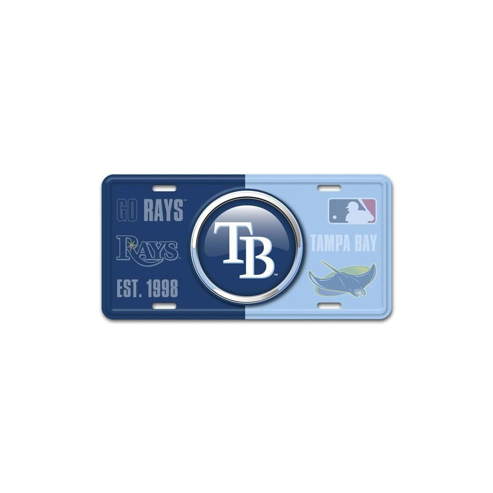 212 Main Sls43243 6 X 12 In. Tampa Bay Rays Metal License Plate 840391222083