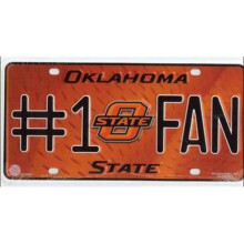212 Main MTF230001P 6 x 12 in. Oklahoma State No.1 Fan License Plate