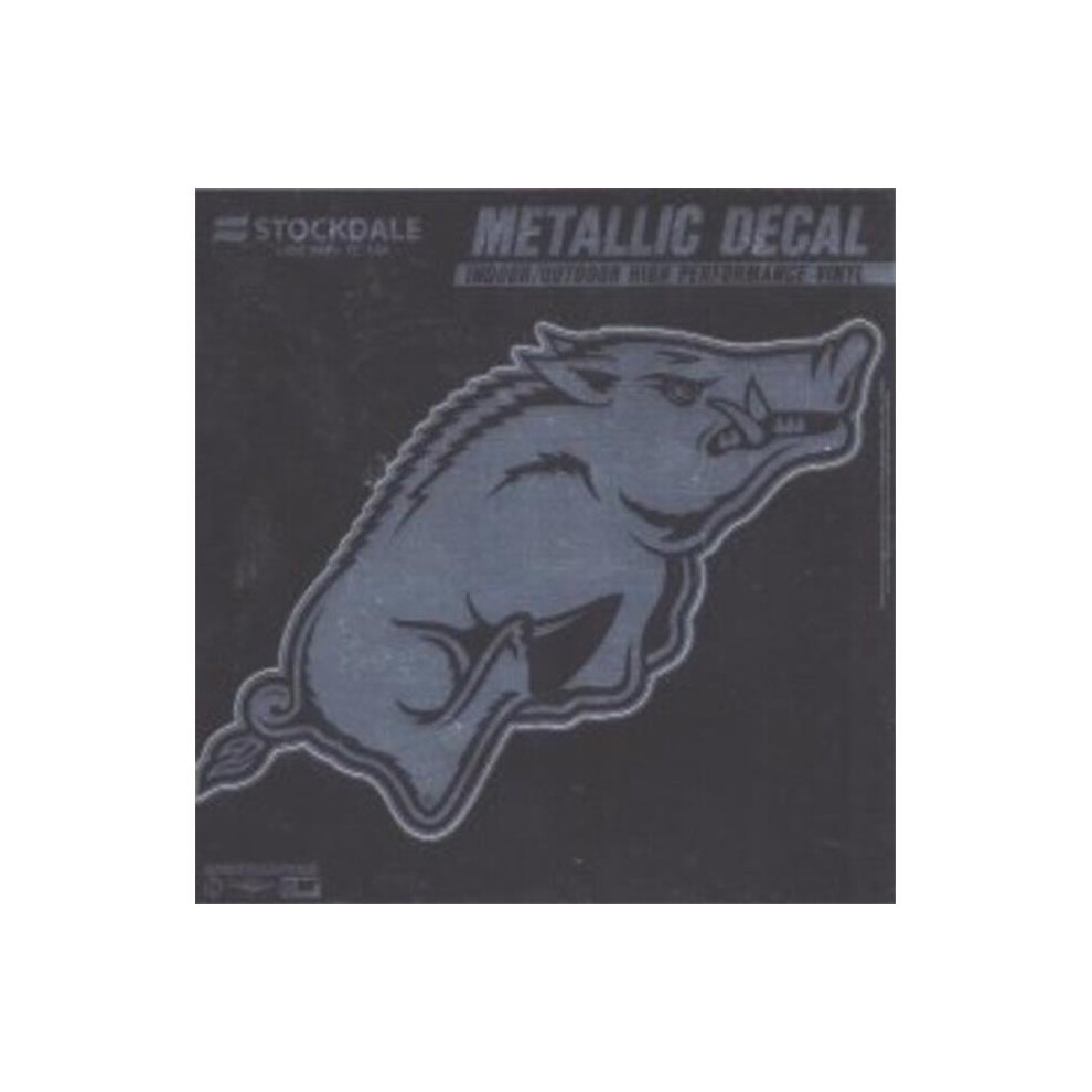 212 Main Sd44787 5 In. Arkansas Razorbacks Chrome Vinyl Decal 614934447871