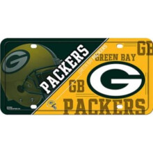212 Main MTG3302 6 x 12 in. Green Bay Packers Metal License Plate