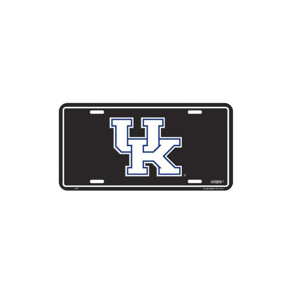 212 Main 2840 6 X 12 In. Kentucky Wildcats Metal License Plate 760939925392