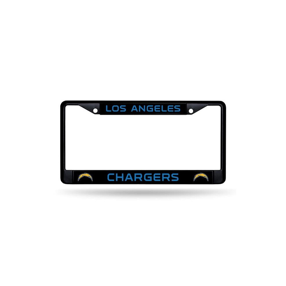 212 Main Fbc3421 6 X 12 In. Los Angeles Chargers License Plate Frame Black 767345332639