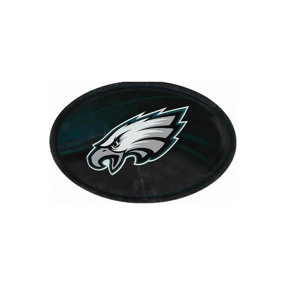 212 Main Ovm2501 6 X 4 In. Philadelphia Eagles Chrome Die Cut Oval Decal 767345473813