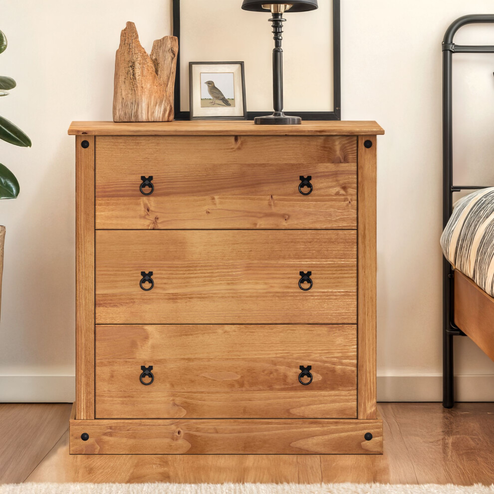 Corona Budget Chest Solid Pine Bedroom Furniture