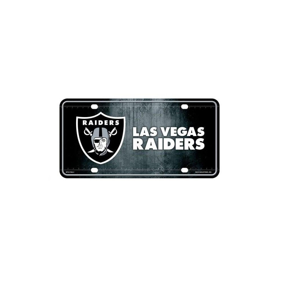 212 Main Mtg1760lv 6 X 12 In. Las Vegas Raiders Metal License Plate 767345821706