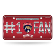 212 Main MTF9503 6 x 12 in. Florida Panthers No. 1 Fan Metal License Plate