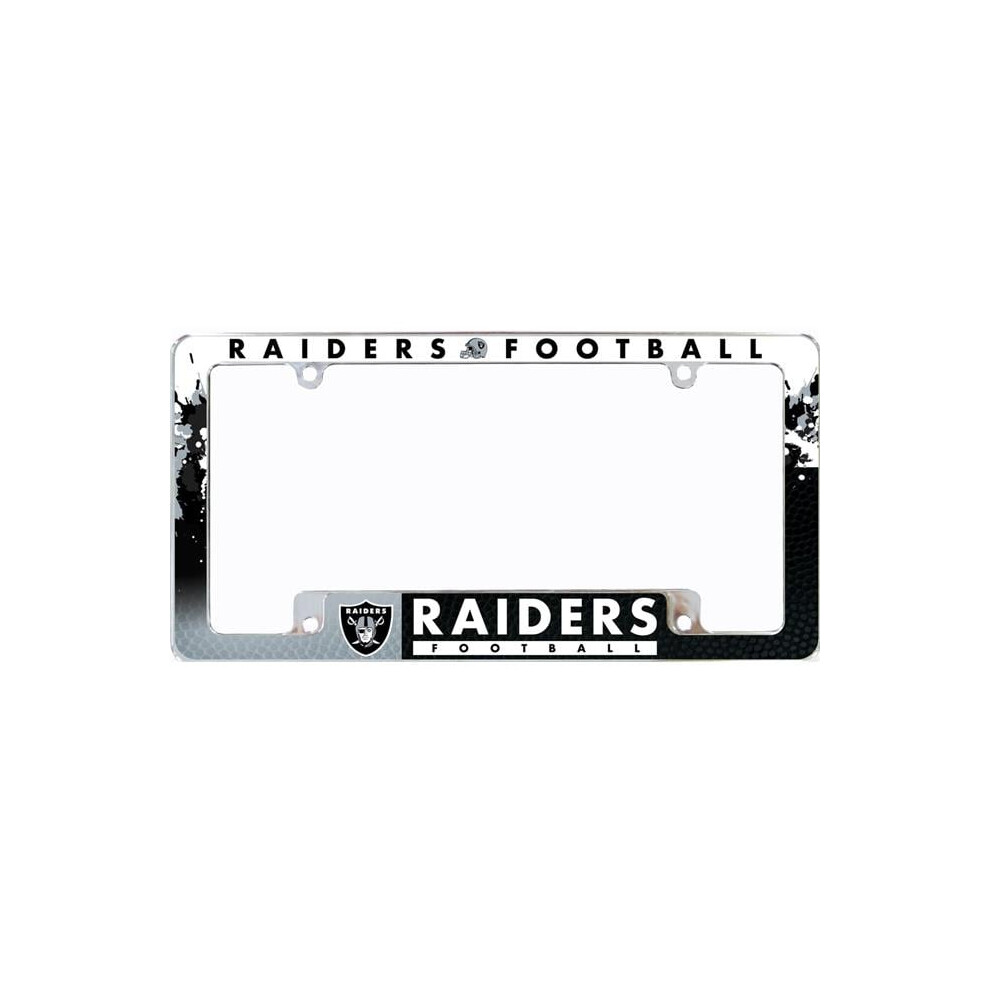 212 Main Afc1701b Oakland Raiders All Over Chrome License Plate Frame 767345892089