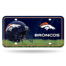 212 Main MTG1602 6 x 12 in. Denver Broncos Metal License Plate