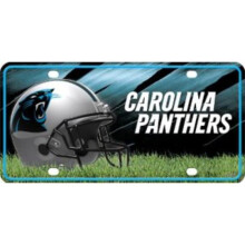 212 Main MTG0803 6 x 12 in. Carolina Panthers Metal License Plate