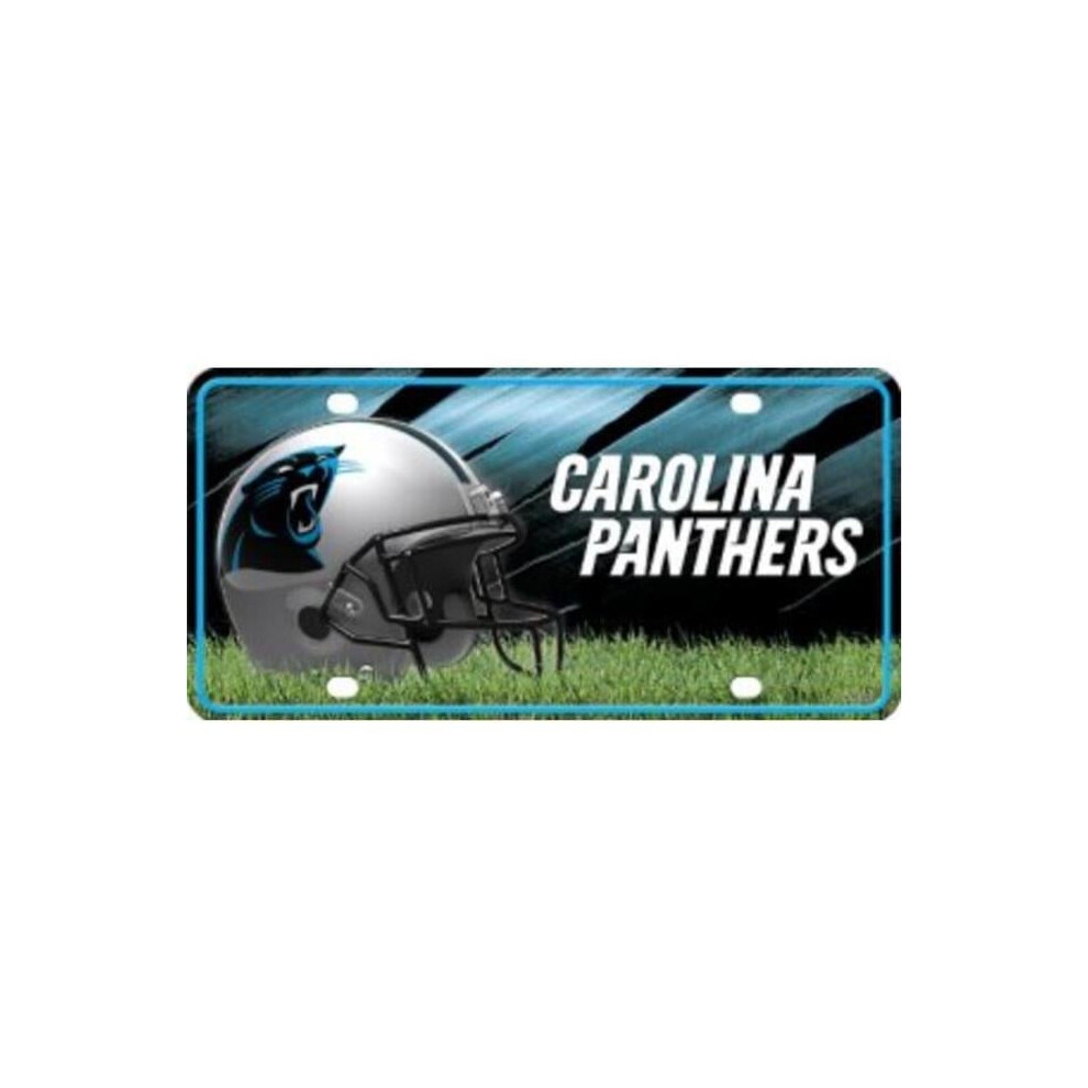 212 Main Mtg0803 6 X 12 In. Carolina Panthers Metal License Plate 094746307561