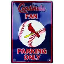 212 Main PS30150 12 x 18 in. St. Louis Cardinals Fan Metal Parking Sign