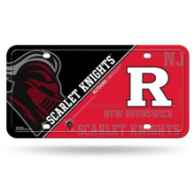 212 Main MTG270204 6 x 12 in. Rutgers Scarlet Knights Metal License Plate