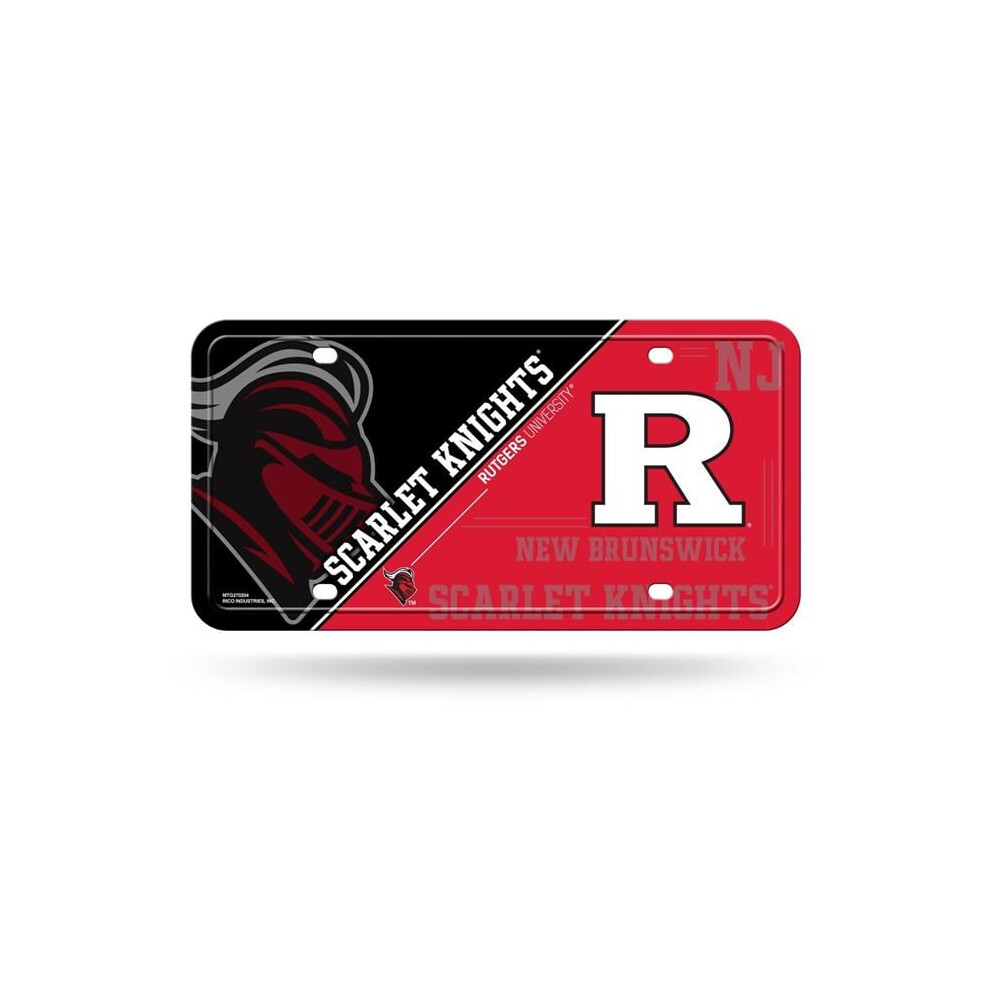 212 Main Mtg270204 6 X 12 In. Rutgers Scarlet Knights Metal License Plate 767345415431