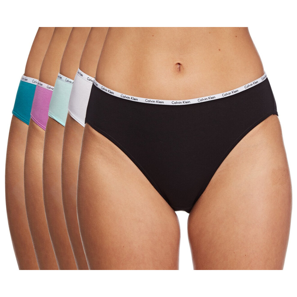 Calvin Klein Cotton Bikini 5-Pack S Black  White  Mint  Ocean  Magenta