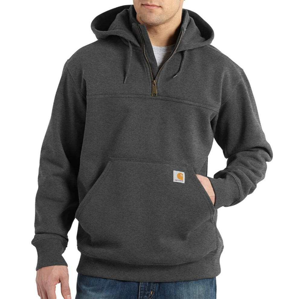 Carhartt Men's Rain Defender Loose Fit Heavyweight Quarter-Zip Sweatshirt  Carbon Heather  Small