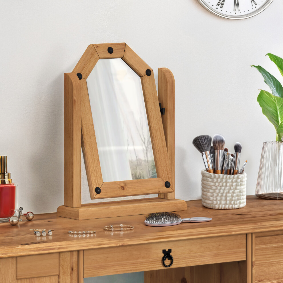 Corona Single Mirror Solid Pine Furniture