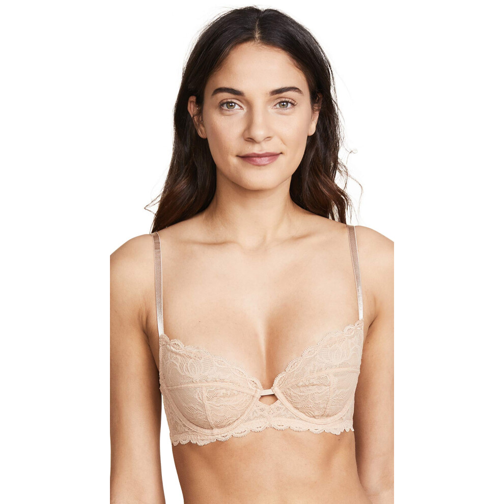 Calvin Klein Women's Seductive Comfort Unlined Lace Bra  Bare  32D