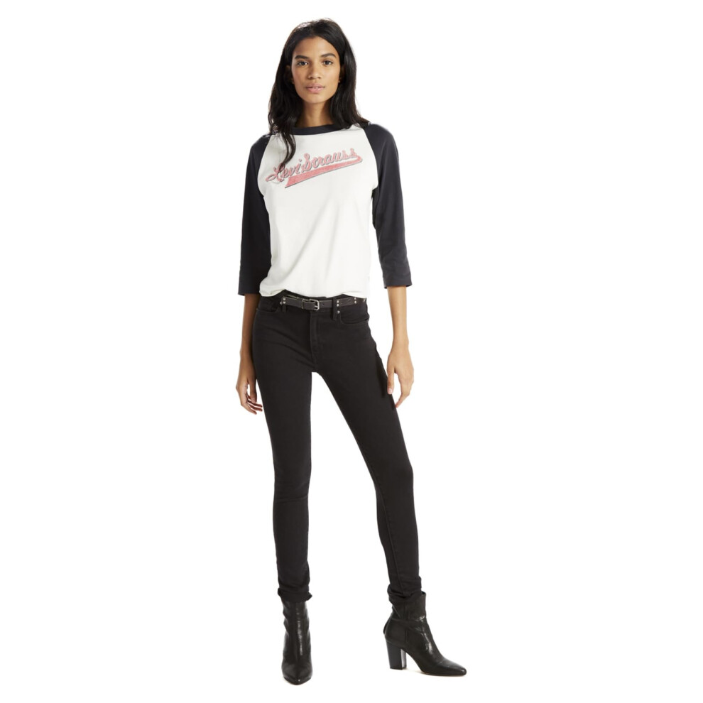 Levi's Women's 721 High Rise Skinny Jeans  Soft Black  27 US 4 S