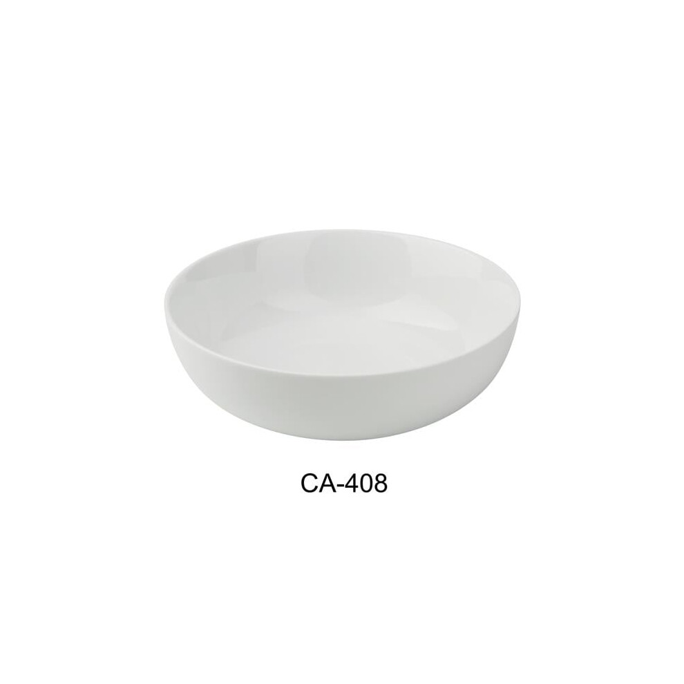 Yanco CA-408 Cambria 8.25 x 2.875 in. Bowl, Bright White - 42 oz - China - Pack of 12-image-OPC-PGHF28T-NEW