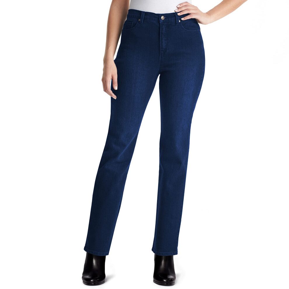 Jean fuselé taille haute Amanda Classic de Gloria Vanderbilt pour femme, délavé Portland 16W