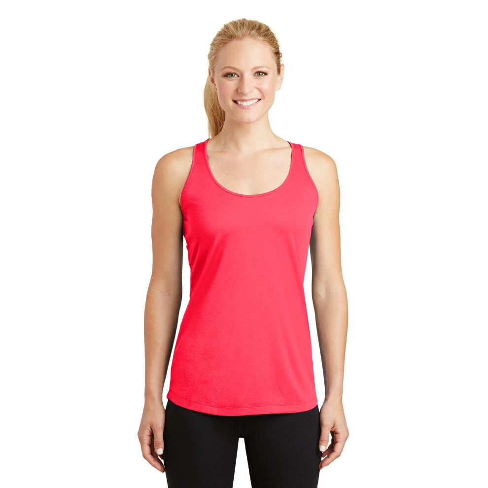 Débardeur dos nageur SPORT-TEK PosiCharge Competitor pour femme XS Hot Coral