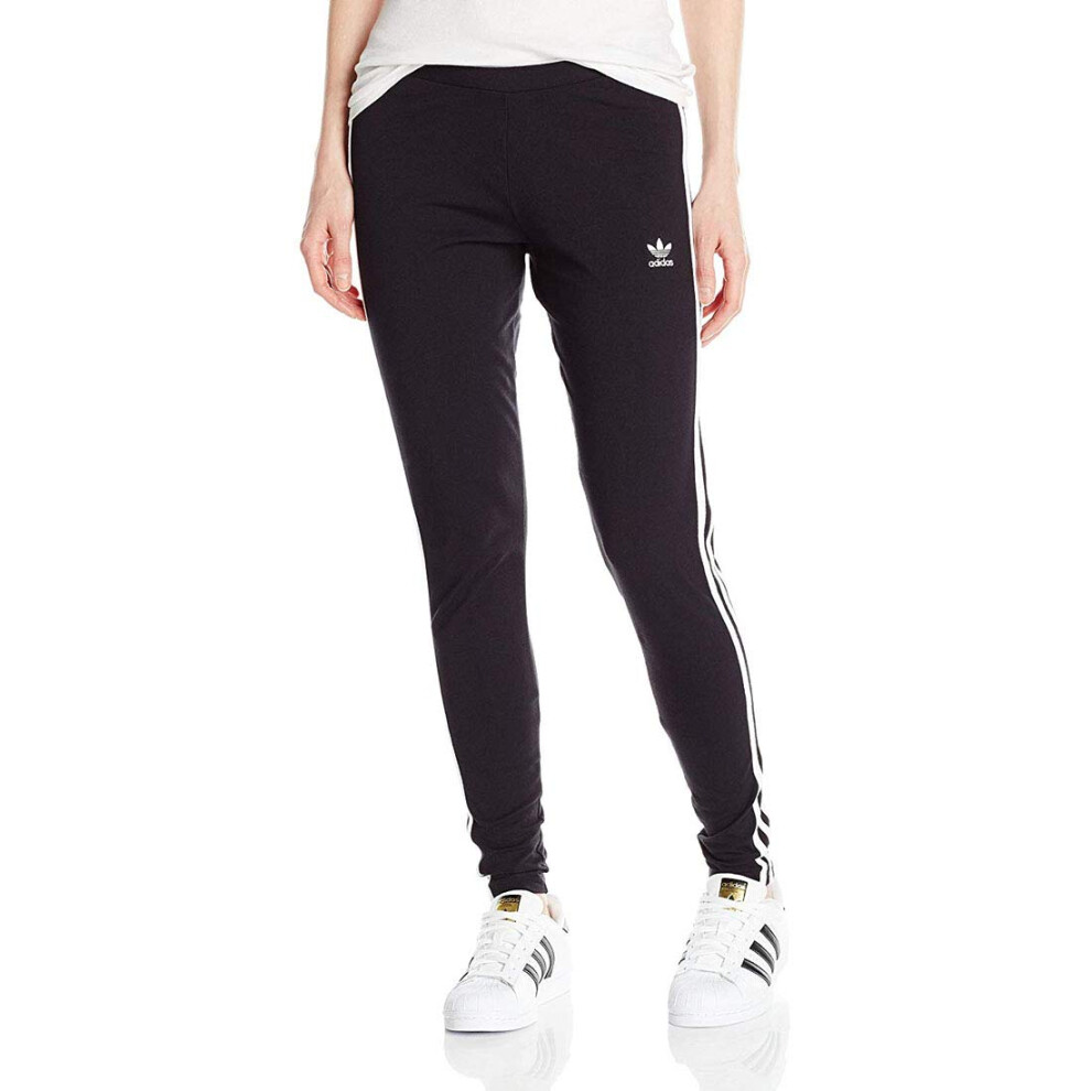 adidas Originals womens 3-stripes Leggings  Black/White  X-Small US