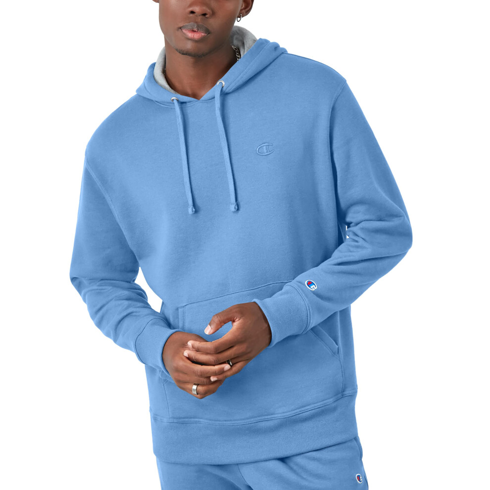 Champion Men's Hoodie  Powerblend  Fleece Striped Sweatshirt for Men Reg. or Big & Tall