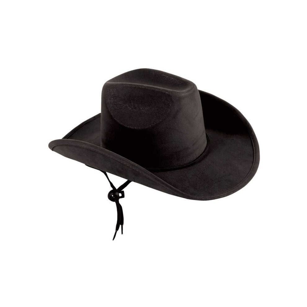 Forum Novelties Childs Suede Cowboy Hat, Black