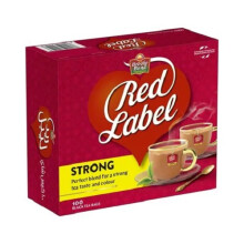 (Pack of 1) Brooke Bond Red Label Tea 100 Black Teabags (200g)