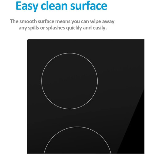 electriQ 60cm 4 Zone Touch Control Ceramic Hob 1