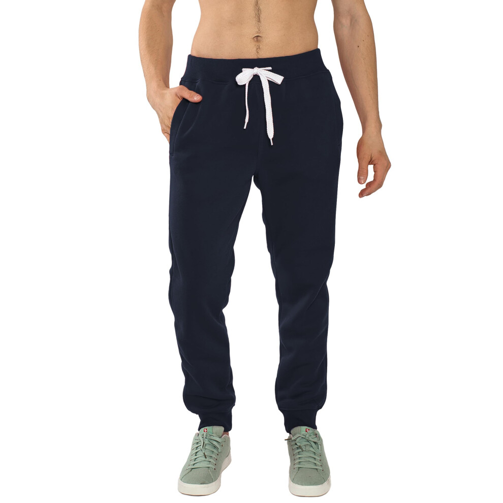 Southpole Men's Basic Active Fleece Jogger Pants-Regular and Big & Tal