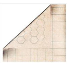 Chessex 97257 Reversible Megamat 1.5 in. Square and Hex – Oyster Vinyl Writing Surface (Water-Soluble Pens) CH928342