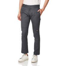 Dickies Men Skinny-Straight Double Knee Work Pant charcoal 42W x 34L